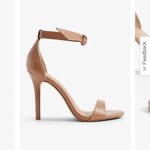 Ankle Tie Heel - nude